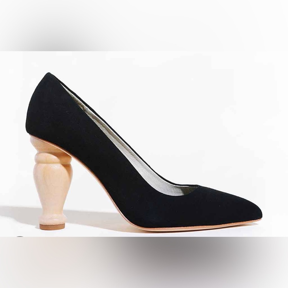 Black suede pumps by Charlotte Stone - size 7, BNIB